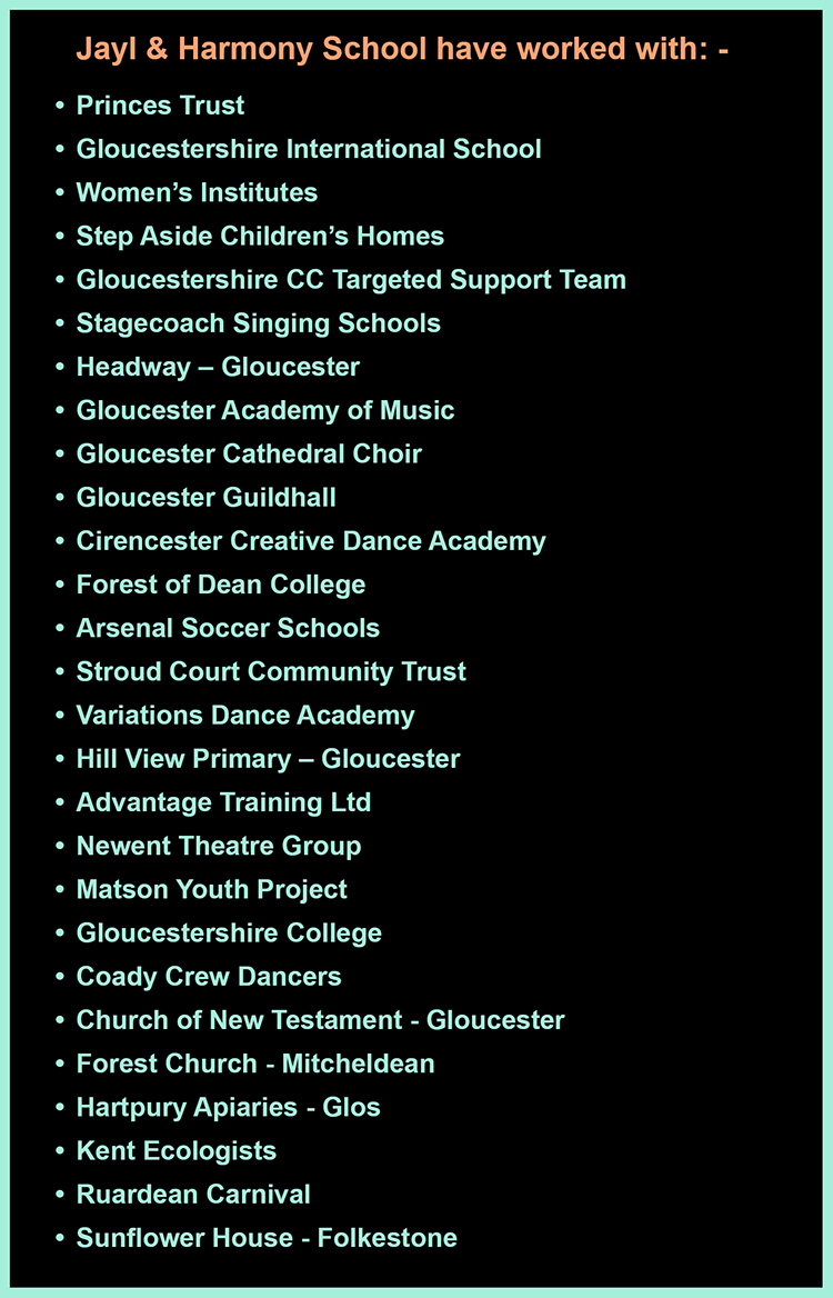Harmony School Have Worked With ...